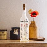 Personalized Birth Flowers LED Night Light Bottle Lamp with 1-18 Names Home Decor Mother's Day Birthday Gift for Grandmom Mom