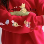 Personalized Mama Bear Classic Winnie the Pooh Sweatshirt with Name Mother's Day Birthday Gift for Mom Grandma Auntie Family