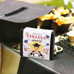 Personalisierte Das kleine College-Gesicht Foto Überleben Box Cash-Karten-Halter mit Namen Klasse von 2025 High-School-Abschluss Geschenk für Freshmen