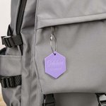 Etiqueta acrílica multicolor personalizada con anilla de acero inoxidable o cuerda de plástico Mochila Accesorios de viaje Regalo de cumpleaños para estudiantes Viajeros