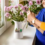 Personalized Know All the Dirt Floral Ceramic Vase with Name Gardening Home Decor Mother's Day Gift for Mom Grandma