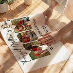 Personalisierte Foto-Collage Titel Canvas Poster gerahmt rahmenlose Malerei mit 1-10 Kindernamen Muttertag Home Decor Geschenk für Mama Oma