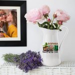 Personalized Know All the Dirt Floral Ceramic Vase with Name Gardening Home Decor Mother's Day Gift for Mom Grandma