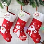 Personalized Greek Letters Sorority Christmas Ornament with Text Tree Decor Graduation Gift for Sisters Friends | Callie × Affinity Licensing