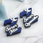 Personalizada Griego Letra Zeta Paloma Sororidad Nombre Magnético Insignia Reunión Social Orgullo Accesorios Regalo para Hermanas Grupo de Miembros