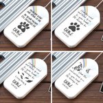 Personalised Rainbow Bridge Wind Chime with Name and Date Memorial Sympathy Pet Loss Gift for Pet Lovers