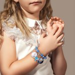 Personalised Cross Elastic Cord Commemorative Bracelet with Photo Religious Christmas Gift for Christian