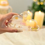 Personalized Happy 1st Birthday Giraffe Zebra Animals Cloud Acrylic Plaque with Name and Date Nursery Decor Baby Shower Gift for Kids