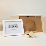 Personalized 3 Photos Collage Framed Art Painting with Text Wall Decor Valentine's Day Anniversary Engagement Gift for Couple