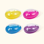 Uovo di Pasqua grande personalizzato con nome design a pois cestino riempitivo e scatola di caramelle regalo ideale per bambini