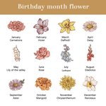 Giardino della nonna personalizzato Cuore 1-6 Fiore di nascita Vaso per piante in ceramica con nome Compleanno Regalo per la festa della mamma Nonna