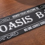 Personalisierte Vintage No-Slip Bar Matte Home Bar Pub Accessoire Vatertag Geburtstag Geschenk für Bartending Liebhaber Männer