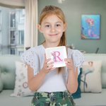 Personalisierte Cartoon Fantasy Meerjungfrau Prinzessin Initial Keramik Trinket Schmuck Schale mit Namen Geburtstag Party Geschenk für Töchter Besties Mädchen