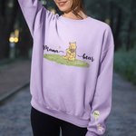 Personalized Mama Bear Classic Winnie the Pooh Sweatshirt with Name Mother's Day Birthday Gift for Mom Grandma Auntie Family