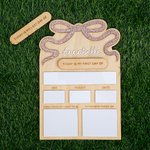 Personalized Bow Design Interchangeable Today Is My First Last Day Of School Sign Board with Name Back to School Gift for Girls