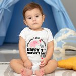 Personalizado You're Doing A Great Job Cute Elephant 100% Algodón Camiseta Babero con Nombre Feliz 1er Día de la Madre Cumpleaños Regalo para Bebé Mamá