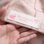 Personalized Cute Bear Butterfly Bow Sewing Labels Name Tags Set of 25 for Clothing Handmade Item Birthday Gift for Knitting DIY Craft Lovers