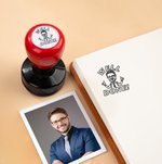 Personalized Well Done Great Job Portrait Self-Inking Teacher Stamp with Text Teacher's Day Thank You Motivational Gift for Teachers