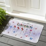 Personalisierte Mama's Garden 1-8 Geburt Blumen Schmetterling Namen Türmatte Home Decor Muttertag Geburtstag Geschenk für Mama Oma