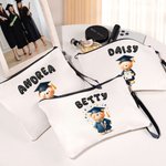 Personalisierte niedliche Graduierung Bär Kosmetiktasche mit Blase Name und Armband Graduierung Keepsake Geburtstagsgeschenk für Absolventen