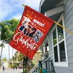 Personalizado Multicolor 2025 Graduación 4 Fotos Bandera de Jardín con Nombre Fiesta de Graduación Decoración Regalo para Graduados