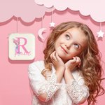 Personalizado de dibujos animados de fantasía princesa sirena inicial de la PU de cuero caja de joyería con el nombre de espejo de viaje accesorio de regalo para las hijas Besties niñas