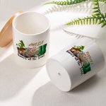 Personalisierte Know All the Dirt Floral Name Keramik Pflanzgefäß mit Loch Drainage und hölzerne Basis Home Decor Muttertag Geschenk für Mama Oma