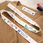 Personalized Cute Bear Butterfly Bow Sewing Labels Name Tags Set of 25 for Clothing Handmade Item Birthday Gift for Knitting DIY Craft Lovers