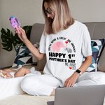 Personalizado You're Doing A Great Job Cute Elephant 100% Algodón Camiseta Babero con Nombre Feliz 1er Día de la Madre Cumpleaños Regalo para Bebé Mamá