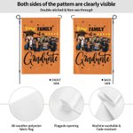 Personalizado Multicolor 2025 Graduación 4 Fotos Bandera de Jardín con Nombre Fiesta de Graduación Decoración Regalo para Graduados