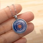 Personalised Basketball Necklace with Name Number Dainty Jewellery Game Day Birthday Gift for Basketball Mom Player