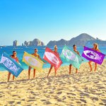 Personalised Muticolor Surfboard Sea Animal Design Name Quick Dry Oversized Beach Towel Summer Travel Essential Birthday Gift for Family Friends