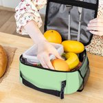 Personalized Multicolor Cute Classic Winnie the Pooh Initial Lunch Bag Lunch Bag with Name and Mesh Pocket Back to School Birthday Gift for Kids