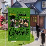 Personalizado Multicolor 2025 Graduación 4 Fotos Bandera de Jardín con Nombre Fiesta de Graduación Decoración Regalo para Graduados