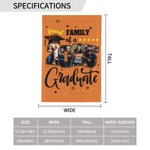 Personalizado Multicolor 2025 Graduación 4 Fotos Bandera de Jardín con Nombre Fiesta de Graduación Decoración Regalo para Graduados