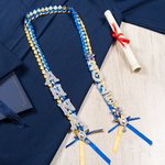 Personalizado Bling Flor Rhinestone Perla Letra Dos Colores Cinta Trenzada Lei con Nombre Graduación Fiesta Decoración Regalo para la Clase de 2025 Graduados
