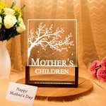 Gepersonaliseerd familie leven boom acryl LED nachtlampje met 1-12 namen Home Decoratie verjaardag Moederdag vakantie cadeau voor familie kinderen