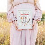 Personalized This Mom's Garden Belongs To 1-12 Birth Flowers Frame Painting with Names and Title Birthday Mother's Day Gift for Mother Grandma