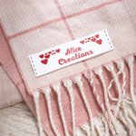 Personalized Cute Bear Butterfly Bow Sewing Labels Name Tags Set of 25 for Clothing Handmade Item Birthday Gift for Knitting DIY Craft Lovers