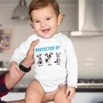 Personalizado 3D Cartoon 1-4 Mascotas 100% Algodón Bebé Body con Nombres Baby Shower Cumpleaños Regalo para Niños Niñas Recién Nacidos