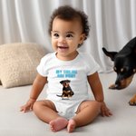 Personalizado 3D Cartoon 1-4 Mascotas 100% Algodón Bebé Body con Nombres Baby Shower Cumpleaños Regalo para Niños Niñas Recién Nacidos