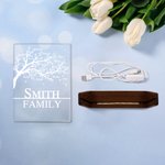 Gepersonaliseerd familie leven boom acryl LED nachtlampje met 1-12 namen Home Decoratie verjaardag Moederdag vakantie cadeau voor familie kinderen