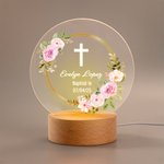 Veilleuse LED Couronne Personnalisée avec Texte 