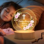 Veilleuse LED Couronne Personnalisée avec Texte 