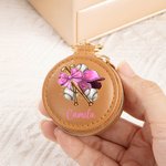 Personalized Baseball Softball Ball Game Design Mini Keychain Jewelry Box with Name Travel Essentials Birthday Gift for Women Sport Lovers