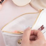 Gepersonaliseerde Verpleegster Dokter Cartoon Karakter Draagbare Canvas Make-up tas met naam Verjaardag Waardering Gift voor medisch personeel