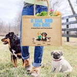 Personalizado Una chica y sus perros tienen un vínculo inquebrantable Bolsa de yute con nombre de dibujos animados en 3D Accesorio de viaje Regalo de cumpleaños para dueños de perros