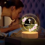 Veilleuse LED Couronne Personnalisée avec Texte 