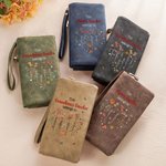 Personalizado Jardín de Mamá 1-12 Nacimiento Flores PU Cuero Plegado Billetera con nombres y titular de la tarjeta Día de la Madre Cumpleaños Regalo para Mamá Abuela