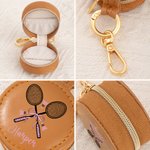 Personalized Baseball Softball Ball Game Design Mini Keychain Jewelry Box with Name Travel Essentials Birthday Gift for Women Sport Lovers